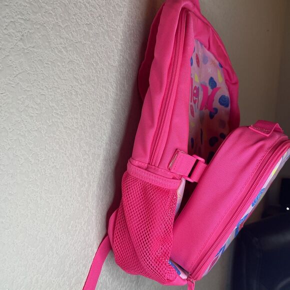 Hurley Girls Backpack And Lunch bag Set  Pink Seashells NWT Retail $40 - Picture 3 of 6